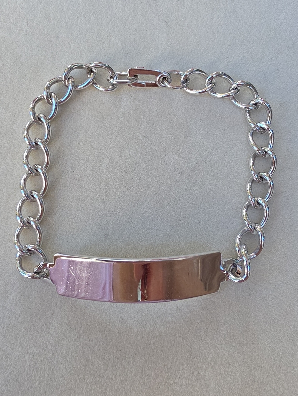 Vintage VNS Sterling Silver ID Bracelet | STG | Canadian Maker | 22.59g